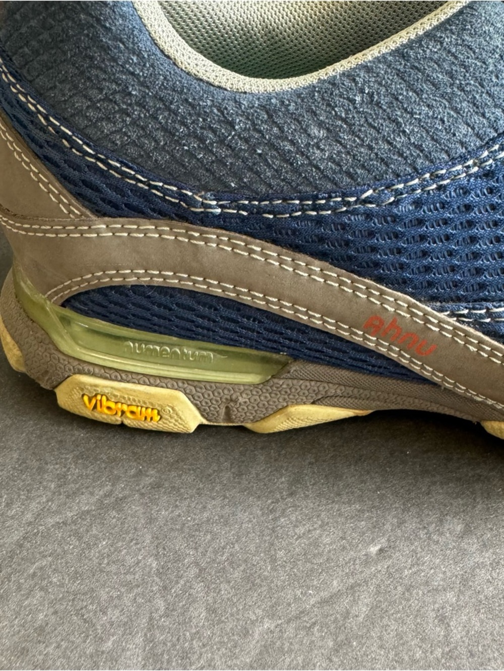 Ahnu‎ Sugarpine Hiking Shoes Waterproof Sneakers Vibram Blue Womens 8.5 - Picture 2 of 10